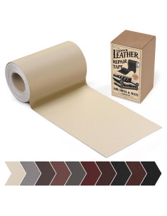 Cinta de Reparación de Cuero Autoadhesiva Fadoub 10 x 160 cm Beige