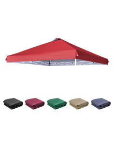 Tapa de Reemplazo SCOCANOPY 10x10 Rojo Impermeable UV 50+