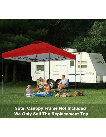 Tapa de Reemplazo SCOCANOPY 10x10 Rojo Impermeable UV 50+