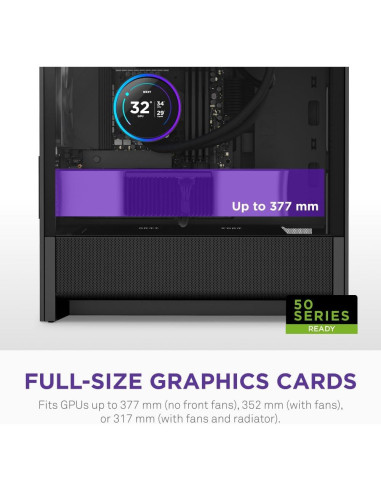 Caja de PC Micro-ATX NZXT H3 Flow - Flujo de Aire Optimizado