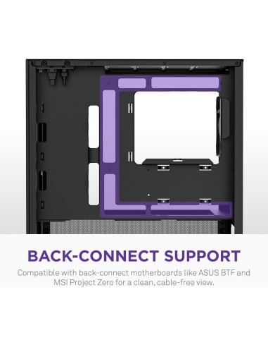 Caja de PC Micro-ATX NZXT H3 Flow - Flujo de Aire Optimizado