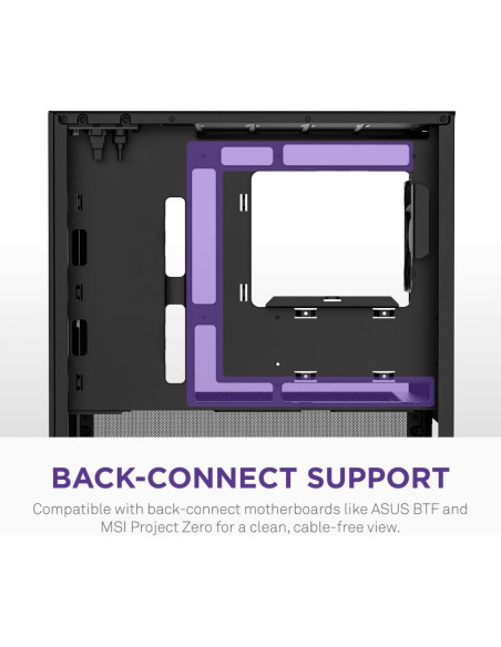 Caja de PC Micro-ATX NZXT H3 Flow - Flujo de Aire Optimizado
