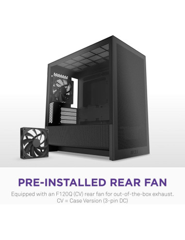 Caja de PC Micro-ATX NZXT H3 Flow - Flujo de Aire Optimizado