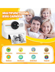 Cámara Instantánea HiMont KC02 para Niños HD 1080P con Papel 2