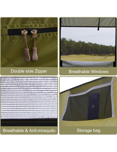 Carpa de Ducha Vidalido TP-6804-2 para Camping 5.5 kg