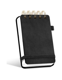 Cuaderno Espiral Yoment Negro 150 Páginas 7.62x12.7 cm