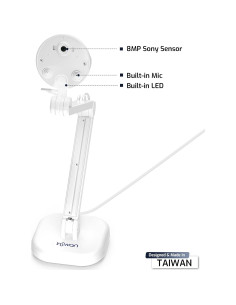 Cámara de Documentos INS-1 8MP Ultra HD con Luz LED y Micrófono 2