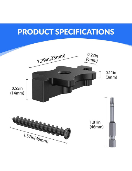 150 Sujetadores Ocultos para Deck Compuesto CUGUORDS - 7.43 m