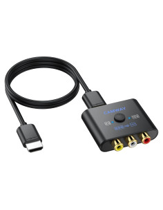 Convertidor RCA a HDMI CAMWAY 1080P con Cable 50cm