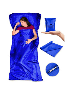 Saco de Dormir The Friendly Swede 260g Forro Poliéster Azul