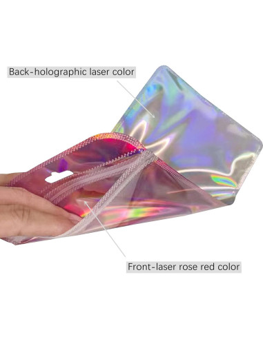 100 Bolsas Holográficas Reutilizables BOBECI 6x18.5cm