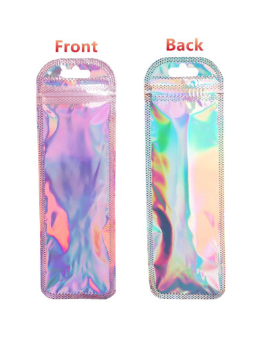 100 Bolsas Holográficas Reutilizables BOBECI 6x18.5cm