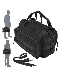 Bolsa de Herramientas MOZETO 30 cm Nylon Impermeable Negra