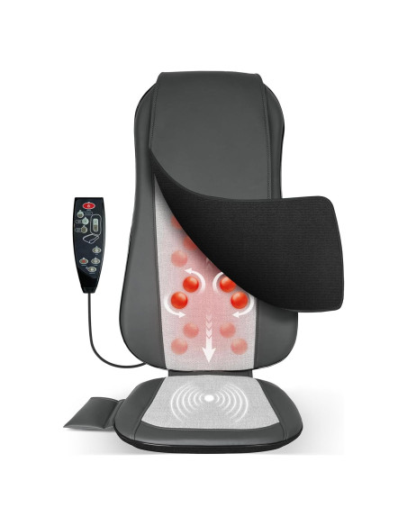 Masajeador de Espalda COMFIER CF-2405 con Calor y 2 Velocidades