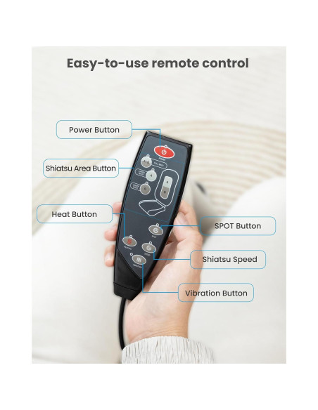 Masajeador de Espalda COMFIER CF-2405 con Calor y 2 Velocidades