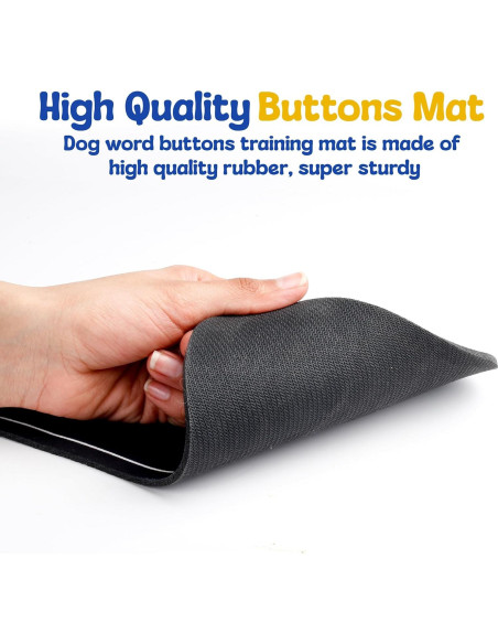 Botones de Comunicación para Perros PAWHUGS - 6 Pack con Alfombrilla y Clicker