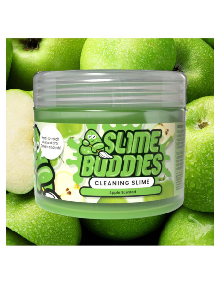 Gel de limpieza Slime Buddies 190g aroma a manzana para auto