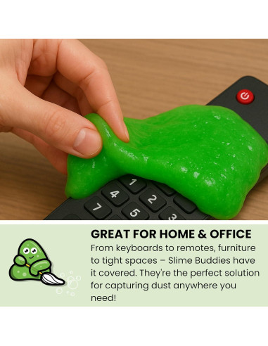 Gel de limpieza Slime Buddies 190g aroma a manzana para auto