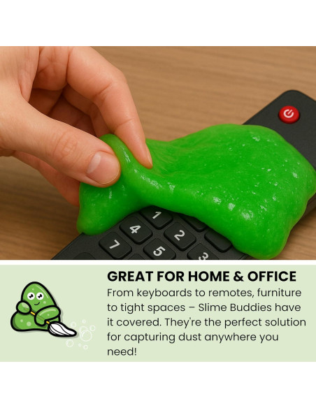 Gel de limpieza Slime Buddies 190g aroma a manzana para auto