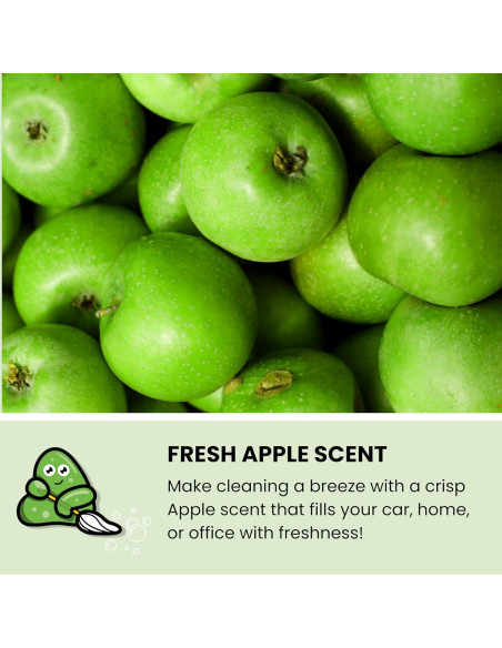 Gel de limpieza Slime Buddies 190g aroma a manzana para auto