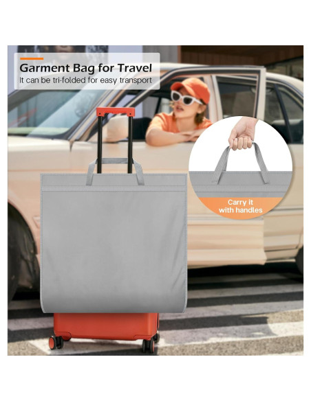 Bolsas de Ropa Plegables MISSLO 65" Impermeables 2 Pcs