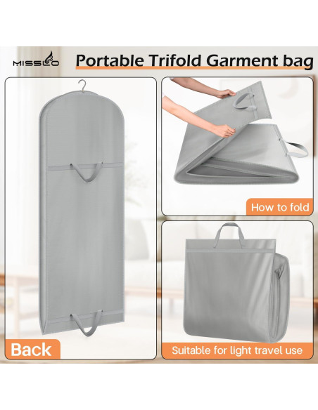 Bolsas de Ropa Plegables MISSLO 65" Impermeables 2 Pcs