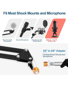 Brazo de Suspensión de Micrófono Ajustable Neewer 33 cm 2