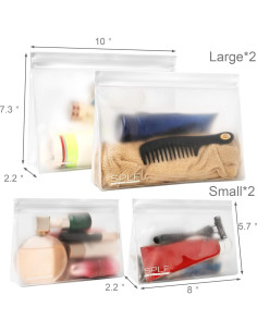 Bolsas Transparentes a Prueba de Fugas SPLF - 4 Unidades 2