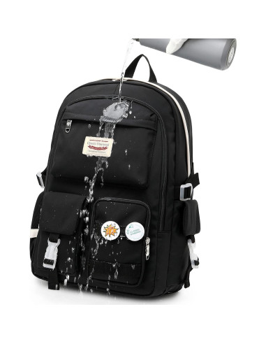 Mochila Escolar Kawaii Classic Diamond 20L Negro 39.6cm