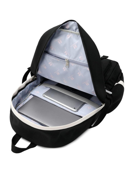 Mochila Escolar Kawaii Classic Diamond 20L Negro 39.6cm Mochila Escolar Kawaii Classic Diamond 20L Negro 39.6cm