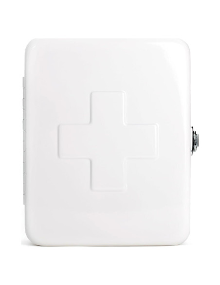 Estuche de Primeros Auxilios Kikkerland Acero Blanco 2.5L