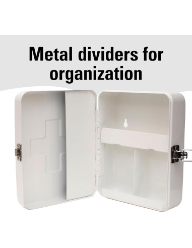 Estuche de Primeros Auxilios Kikkerland Acero Blanco 2.5L