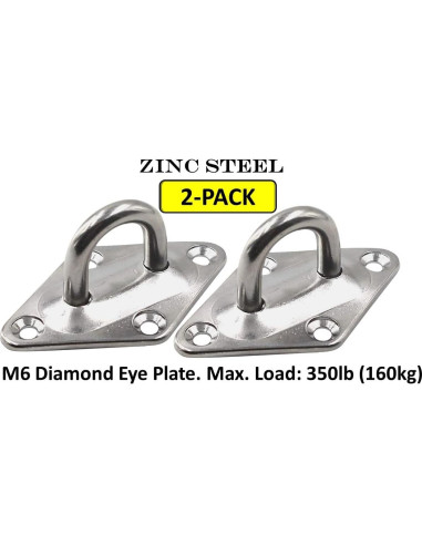 Kits de Placas de Ojo de Diamante Acero Inoxidable y Zinc M6