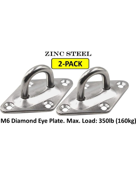 Kits de Placas de Ojo de Diamante Acero Inoxidable y Zinc M6