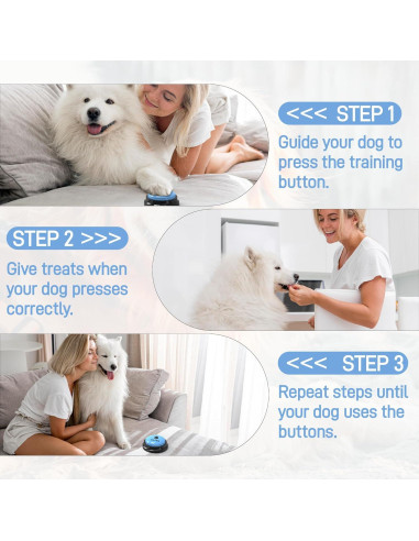 Botones de Comunicación para Perros Fzixvow - Paquete de 6