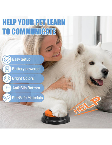 Botones de Comunicación para Perros Fzixvow - Paquete de 6