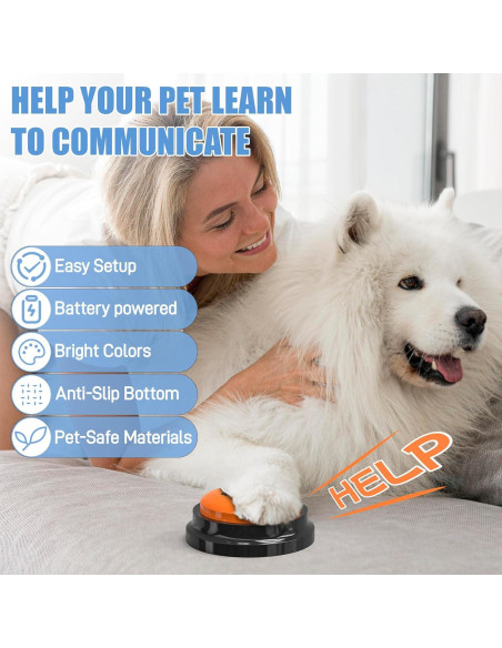 Botones de Comunicación para Perros Fzixvow - Paquete de 6