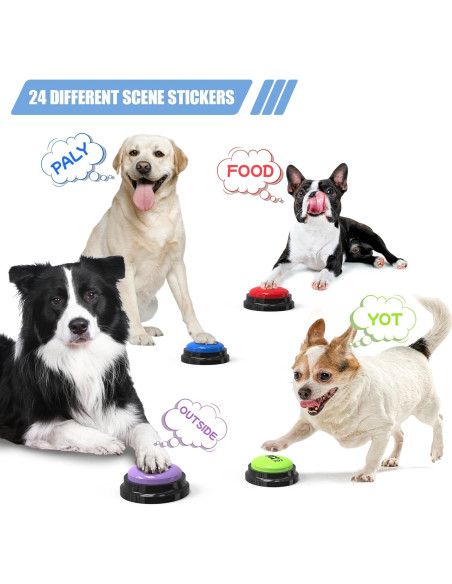 Botones de Comunicación para Perros Fzixvow - Paquete de 6