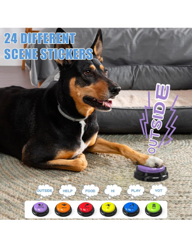 Botones de Comunicación para Perros Fzixvow - Paquete de 6