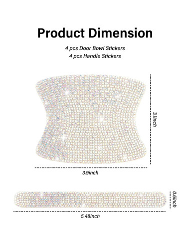 Kit 8 Protectores Manija Puerta Coche Salior Colorido