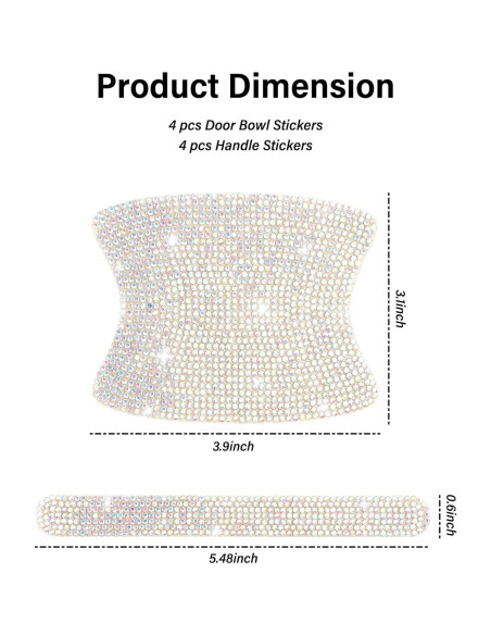 Kit 8 Protectores Manija Puerta Coche Salior Colorido