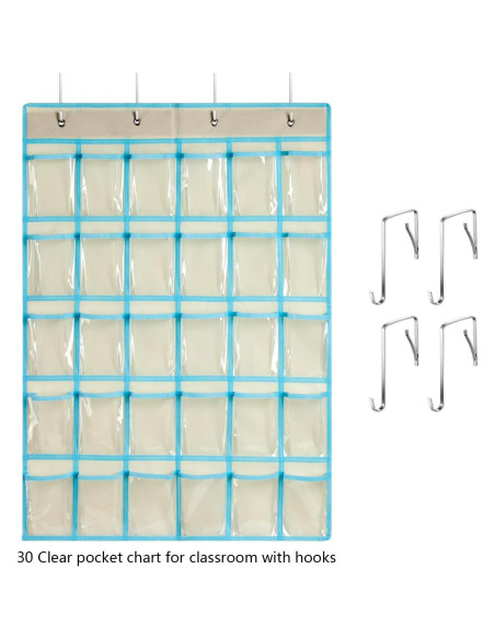 Organizador de Bolsillos Transparentes KEEPJOY 30 Bolsillos Beige Organizador de Bolsillos Transparentes KEEPJOY 30 Bolsillos Beige