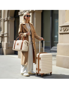 Conjunto de Maletas Coolife 3 Piezas Negro con Cerradura TSA 2