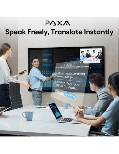 Auriculares Traductores PAXA OpenAir5 Bluetooth 5.4 Negro
