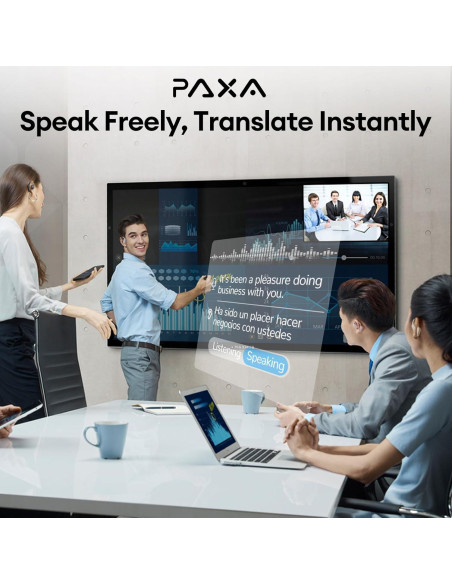 Auriculares Traductores PAXA OpenAir5 Bluetooth 5.4 Negro