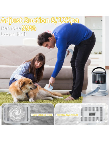 Aspiradora para Aseo de Mascotas Lanchez 12Kpa 5 en 1