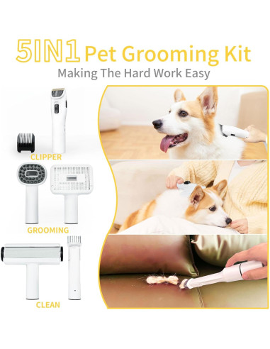 Aspiradora para Aseo de Mascotas Lanchez 12Kpa 5 en 1