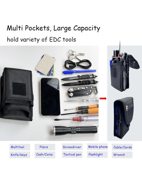 Bolsa de Herramientas de Cintura FAUDRECRO Nylon Resistente