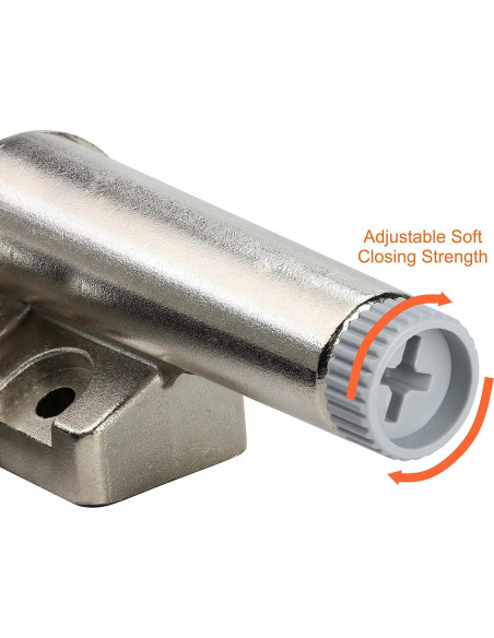 Cierre Suave para Puertas de Gabinete Rok SCD101 Metal Zinc