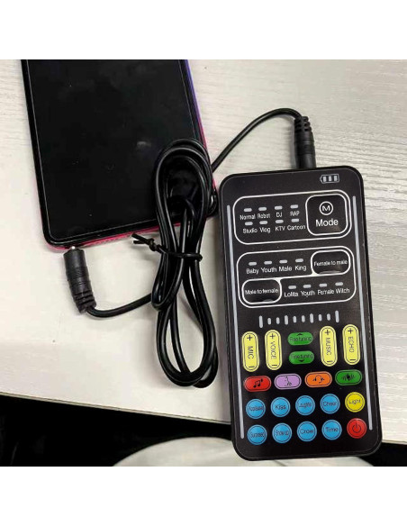 Cambiador de Voz Portátil I9000 con 16 Efectos de Sonido
